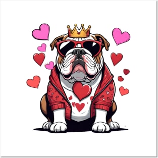 "Bulldog Love King" Posters and Art